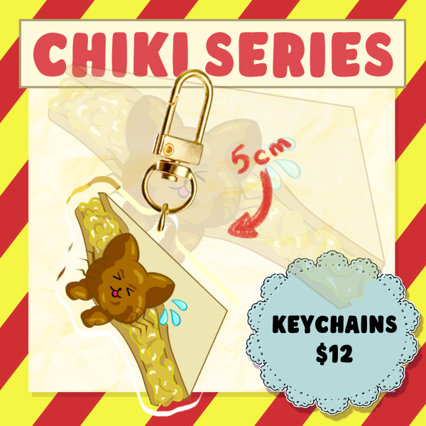 Chiki Series || Chiki Sando ||  Single-side Rounding Acrylic Keychains