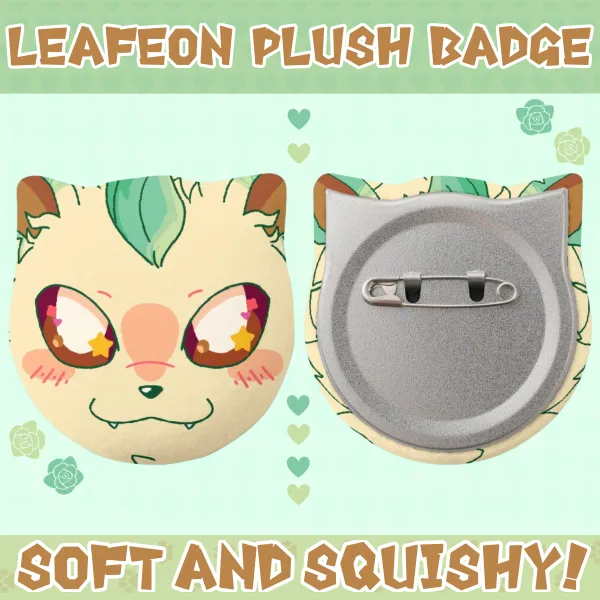 Leafeon - Pokemon Plush Badge