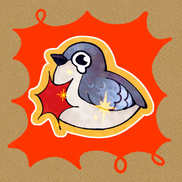 Luzon Bleeding-Heart Bird Sticker