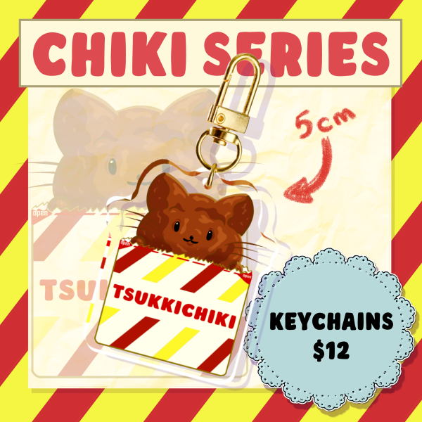 Chiki Series || Spicy Chiki in a bag || Single-side Rounding Acrylic Keychains