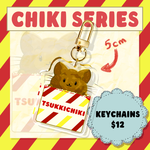 Chiki Series || Original Chiki Bag || Single-side Rounding Acrylic Keychains