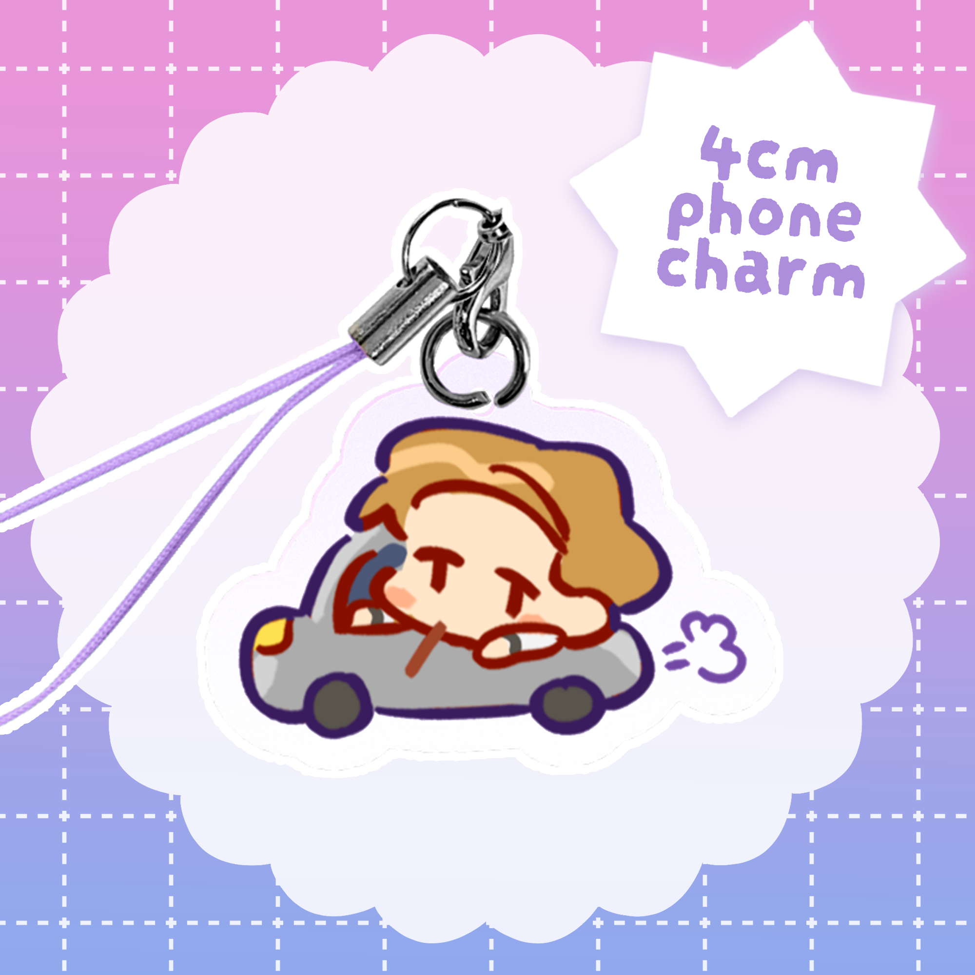 I Driver phone charm