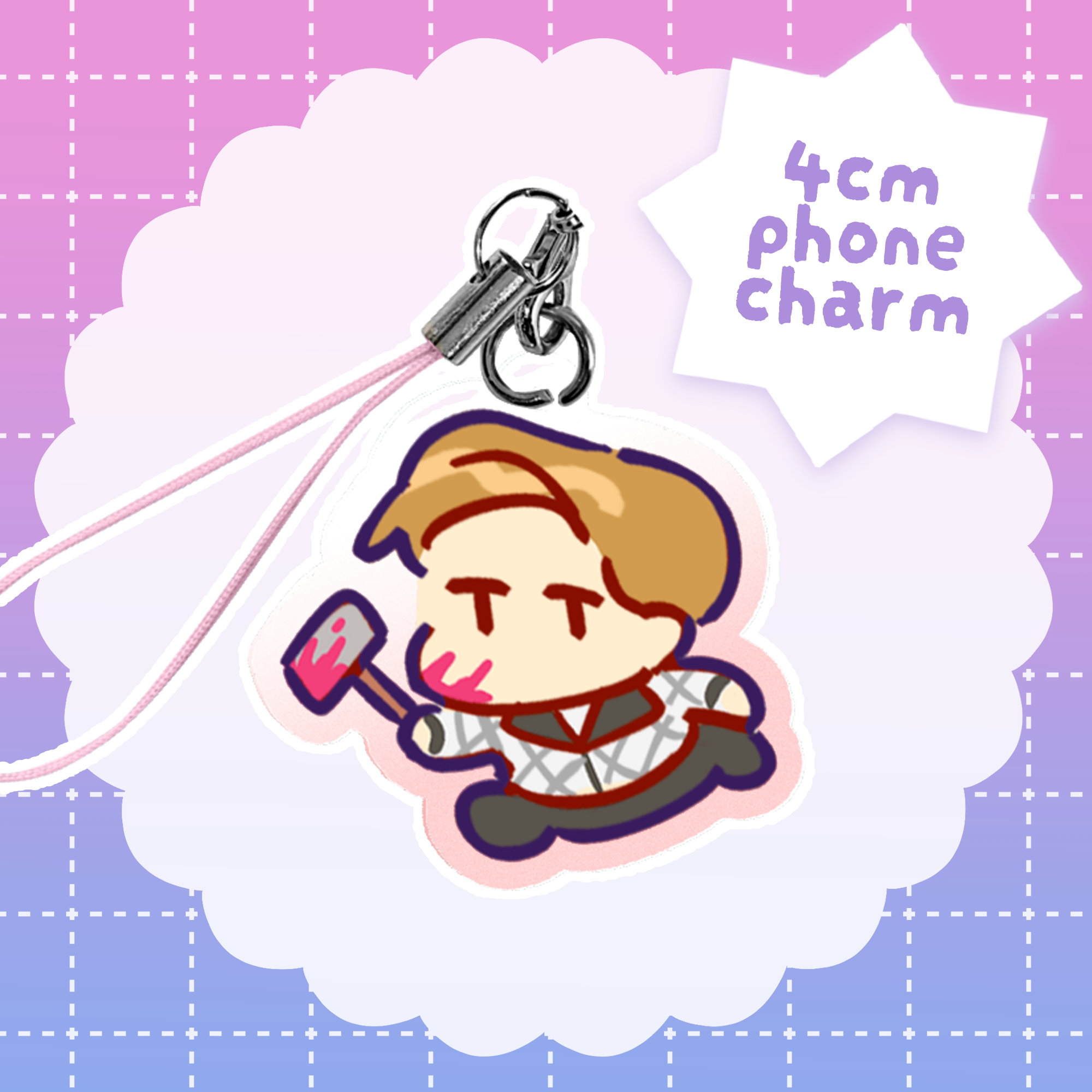 Hammer Driver phone charm