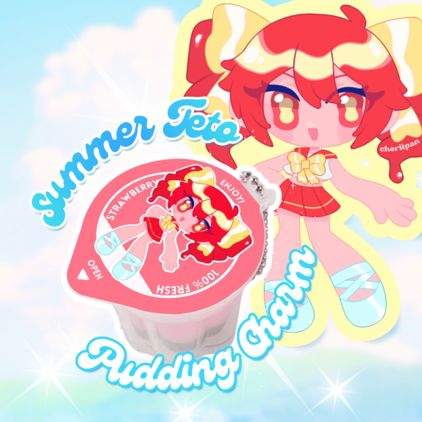 Teto Pudding Jelly Keychain