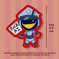 f*ck AI ✧ sticker