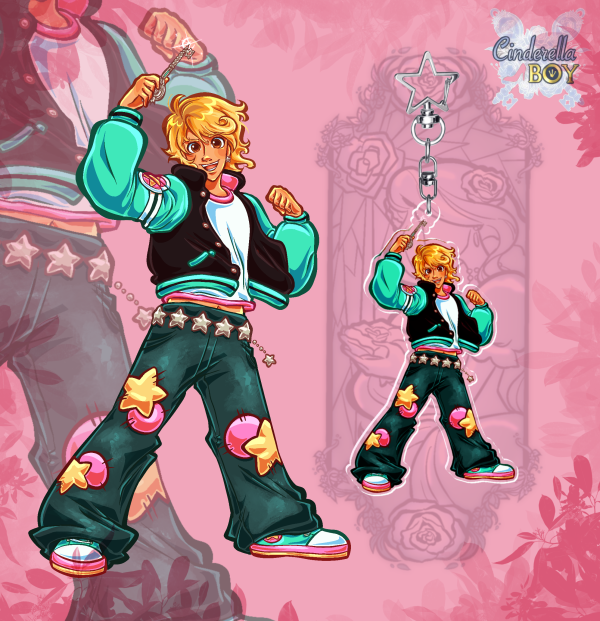 Chase Hollow (Like & Follow), Cinderella Boy Keychain
