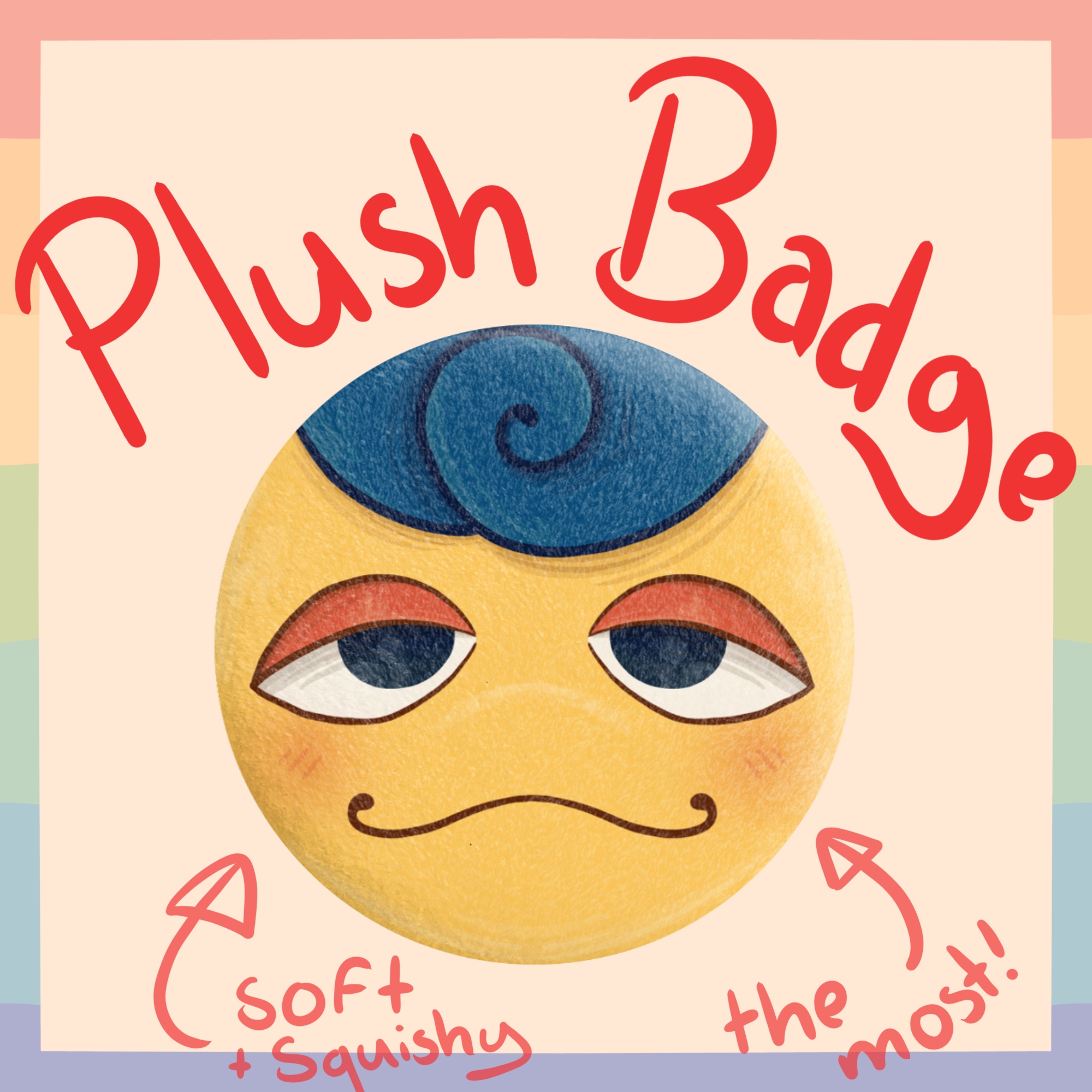 Wally Darling Plush Badge