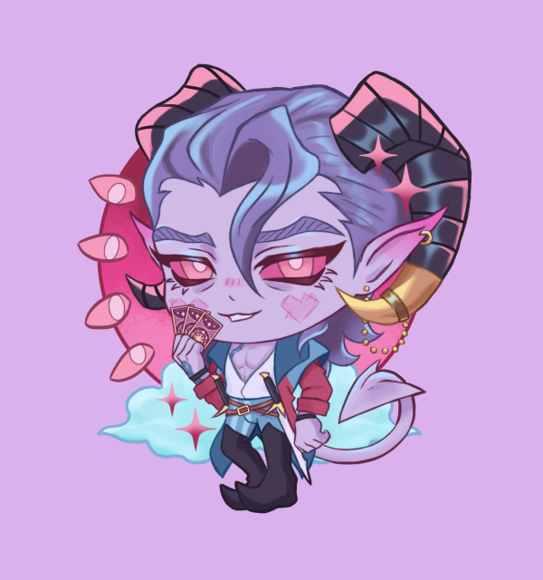Mollymauk Tealeaf keychain from Mighty Nein/Critical Role