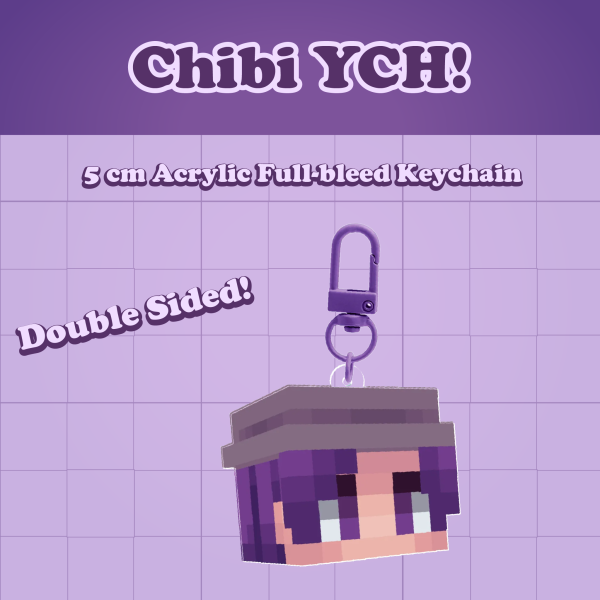 Minecraft Skin Head Keychain