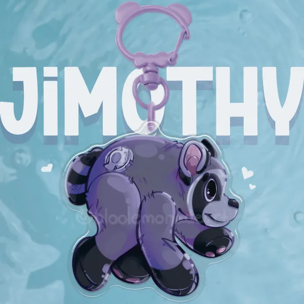 Jimothy (Jimo-Squeak) Epoxy Acrylic Keychain