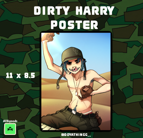Dirty Harry 2-D (Demon Days) Poster