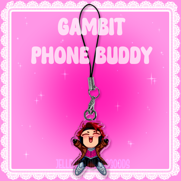 Gambit Phone Charm
