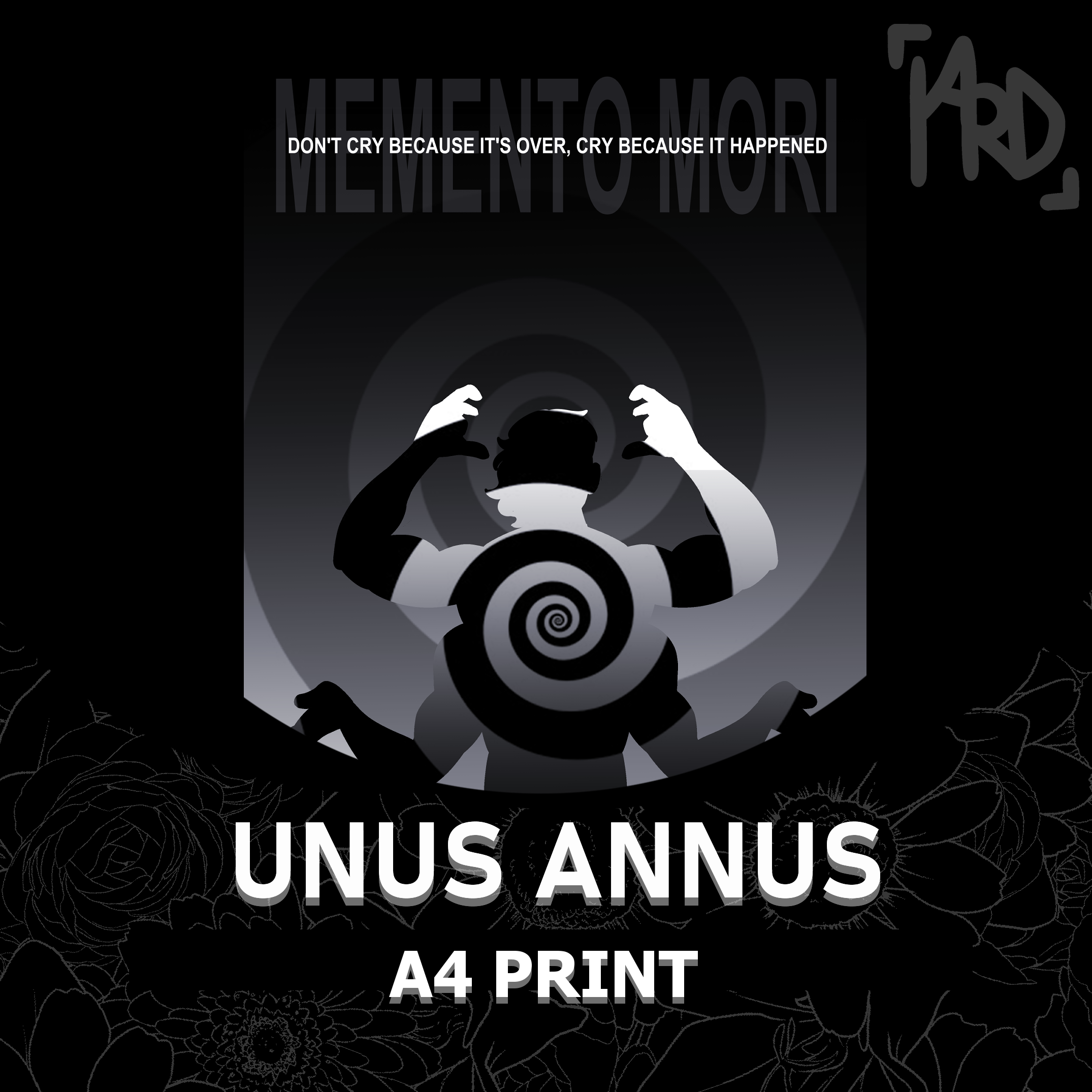 Unus Annus A4 Print  - Memento Mori Collection
