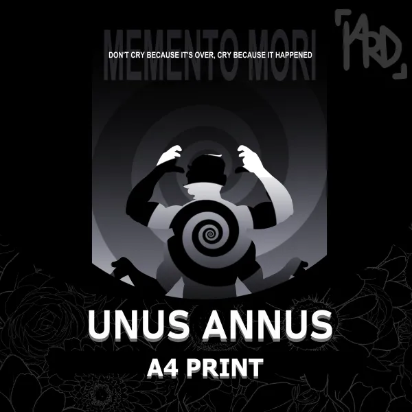 Unus Annus A4 Print  - Memento Mori Collection