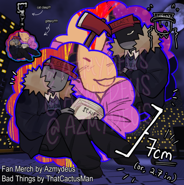 Ivan [ Roblox - Bad Things ] Acrylic keychain 2.0