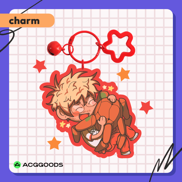 Grace & Rocky Hug Acrylic Charm