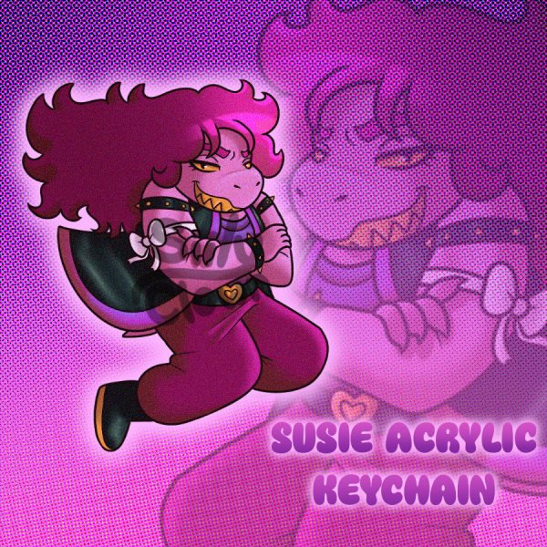 🎀 Susie Acrylic Keychain 🪓