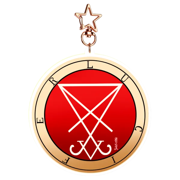 Seal of Lucifer Morningstar  Clear Acrylic Keychains (Fan made)