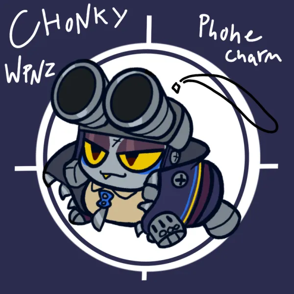 Chonk WPNZ phone charm