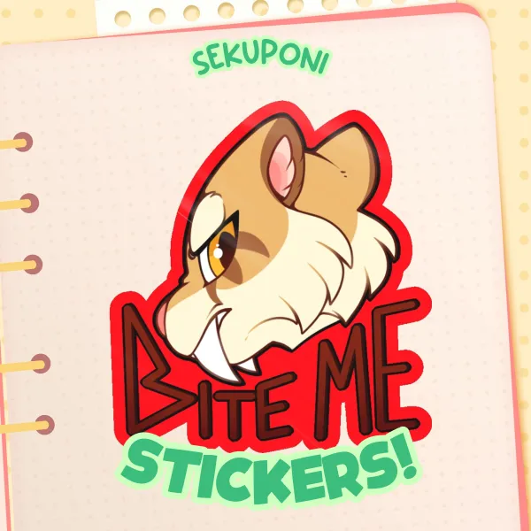 Bite Me Saber Sticker