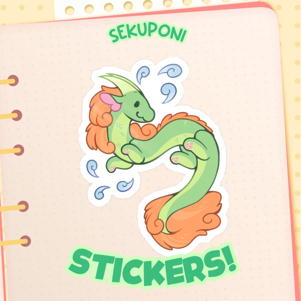 Worm Floatin' Sticker