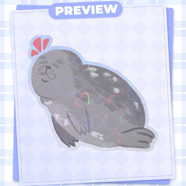 Happy Seal Stickers
