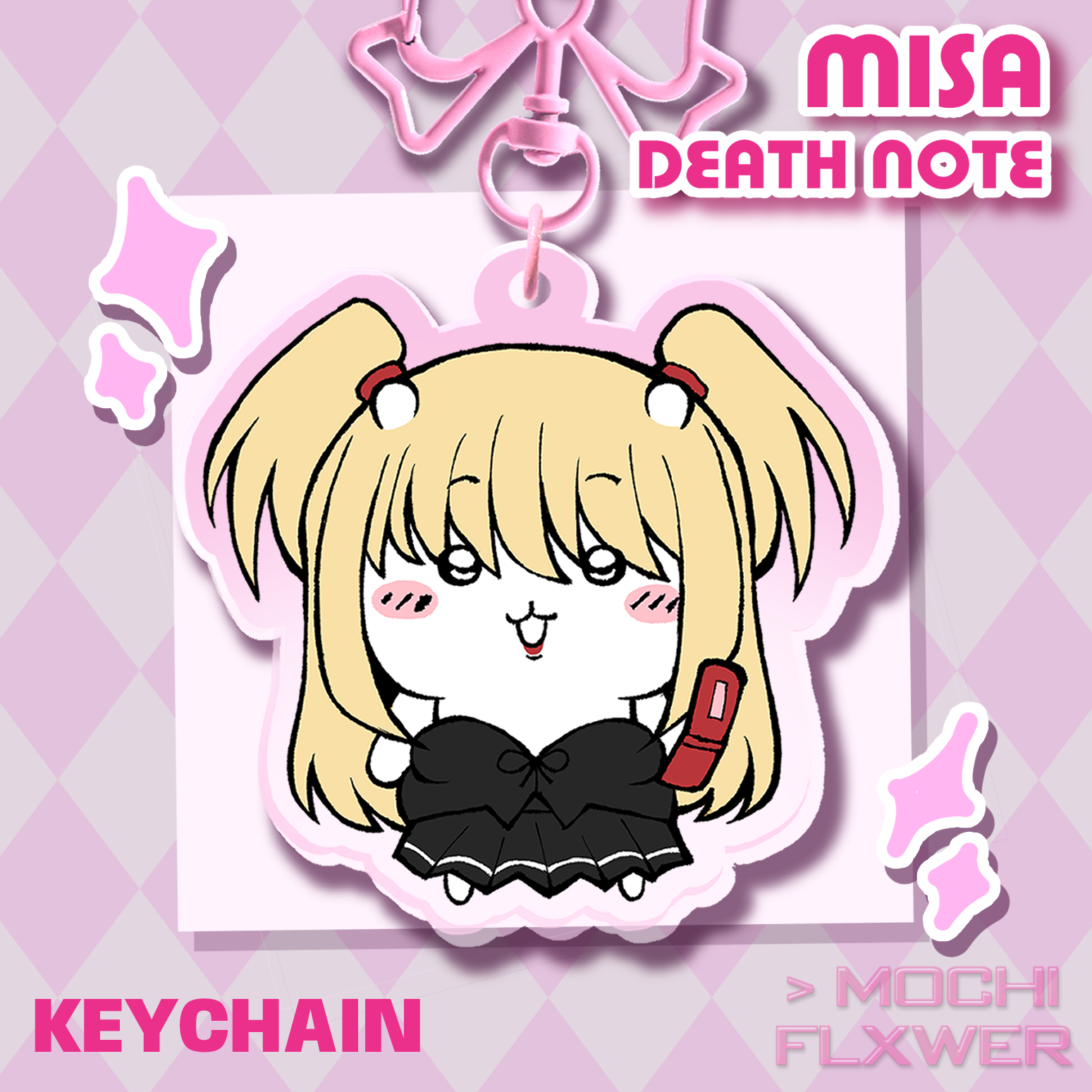 Misa Death Note Chiikawa Keychain