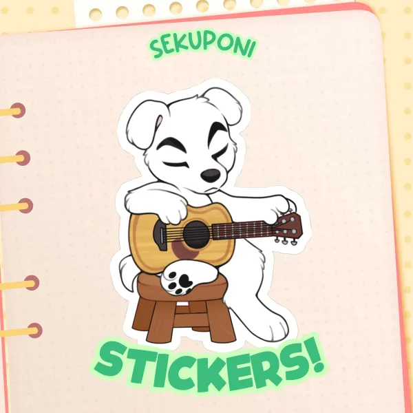Guitar Doggo Tuning Sticker