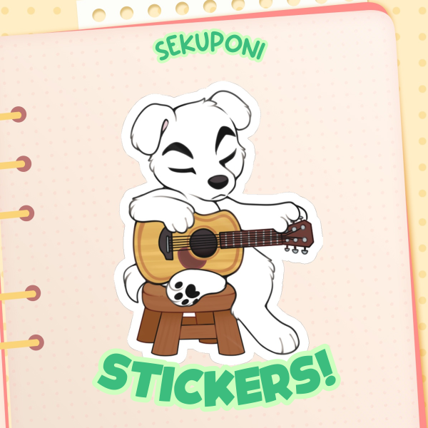 Guitar Doggo Tuning Sticker