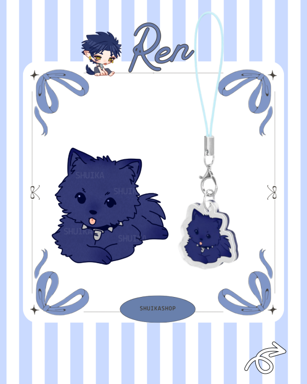 REN DMMD DOG FORM DRAMATICAL MURDER Clear Acrylic Keychains