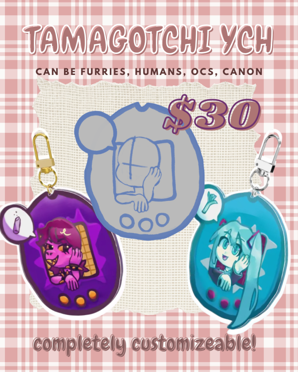 YCH Tamagotchi Keychain