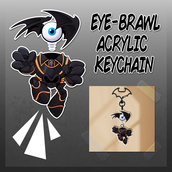 Eye-brawl Acrylic Keychain