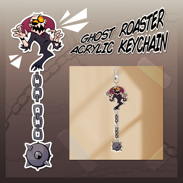 Ghost Roaster Acrylic Keychain