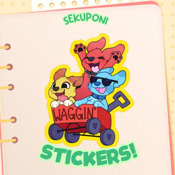 Waggin' Sticker