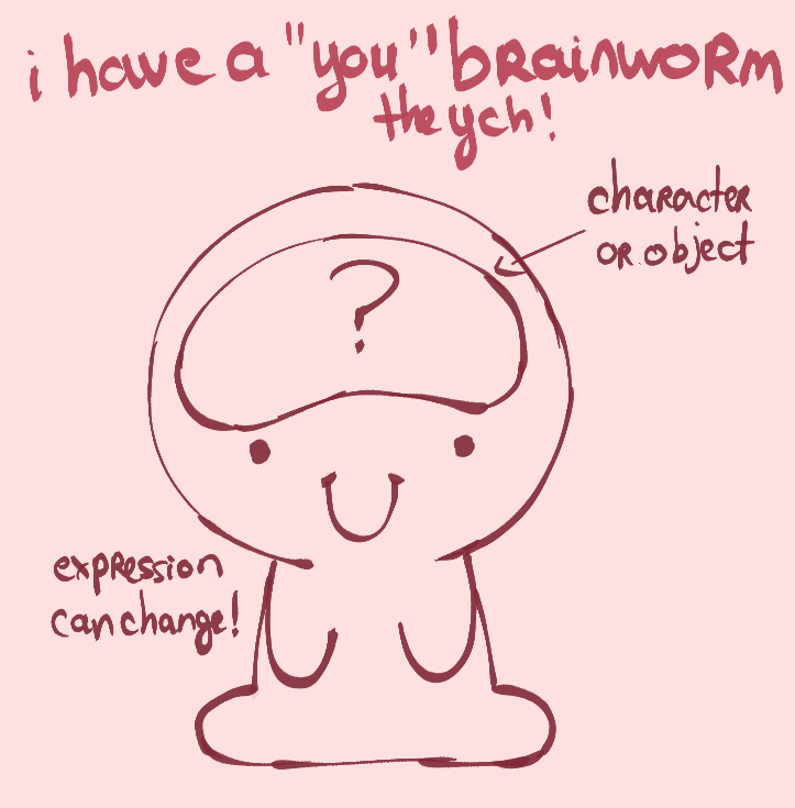 I've got a "you" brainworm YCH Keychain