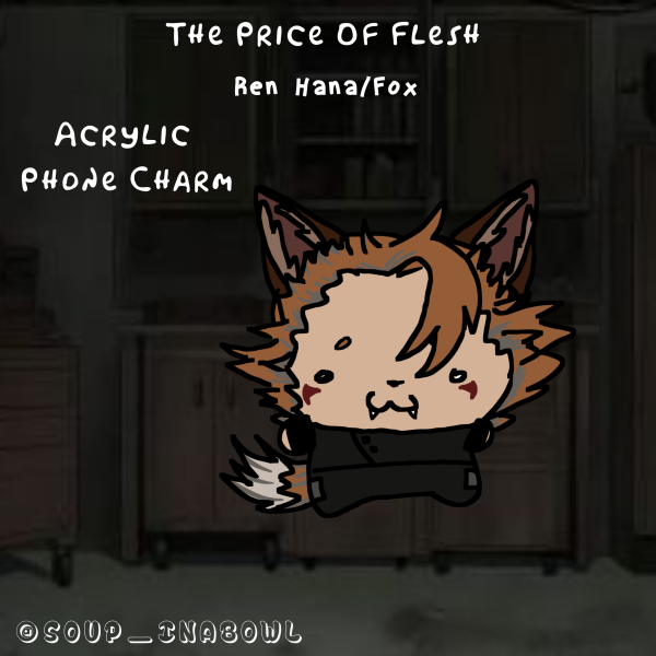 (TPoF) Fox Acrylic Phone Charm