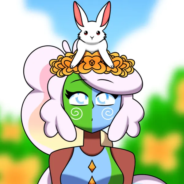 Terra And Daisy With Golden Flowers Poster