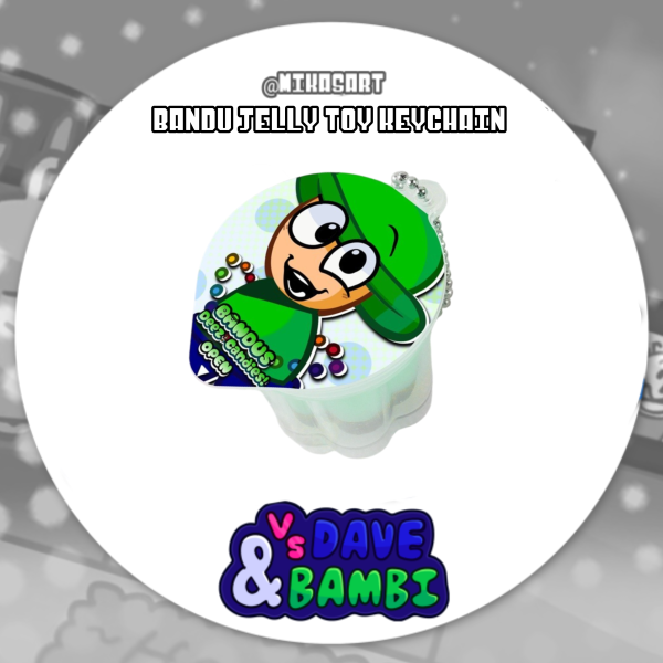 Bandu deez candies Jelly Keychain (Dave and bambi)