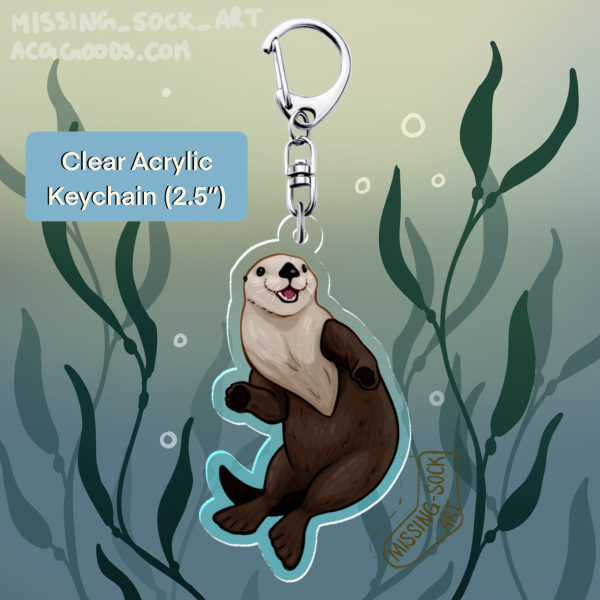 Sea Otter Keychain (2.5")