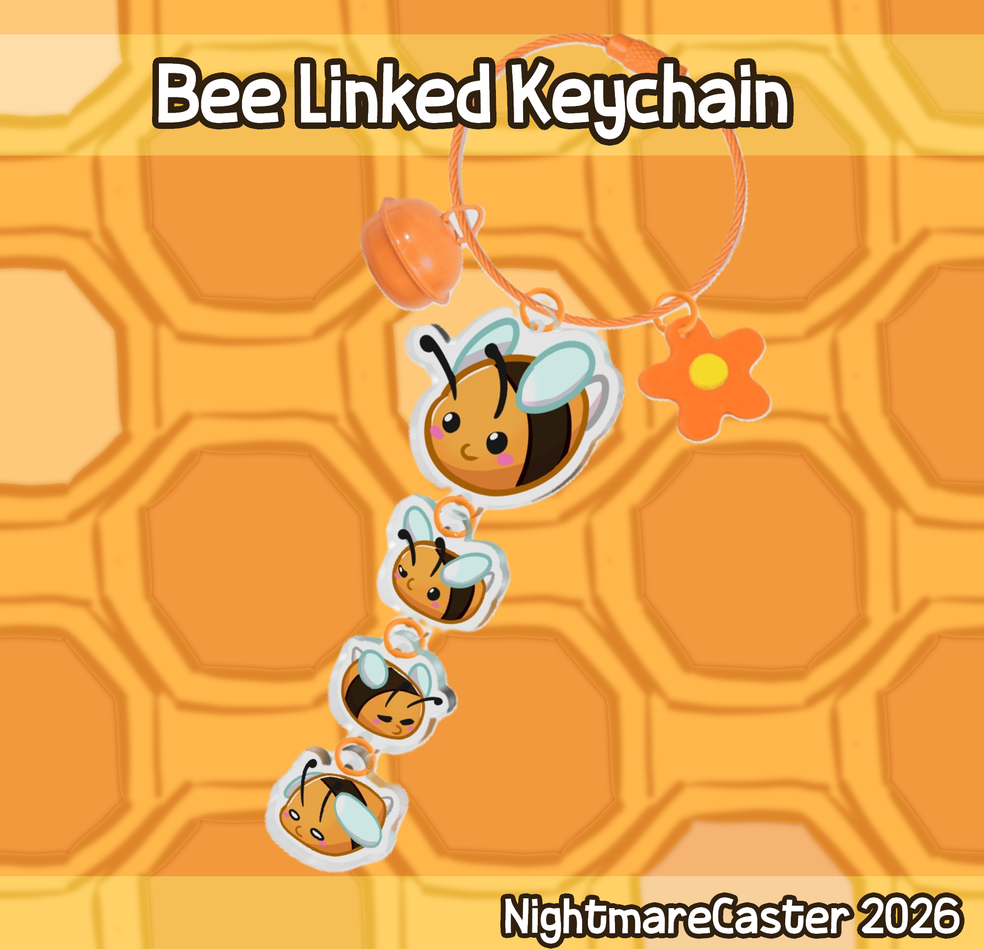 Bee Chain Keychain