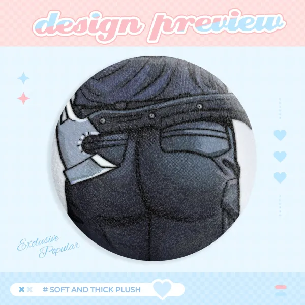 Handsome old man booty (Squishy & soft pin!)