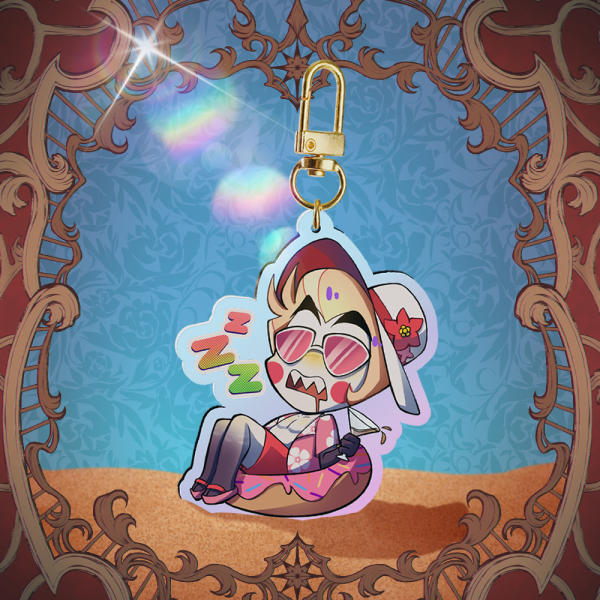 Lucifer Rainbow Acrylic Keychain