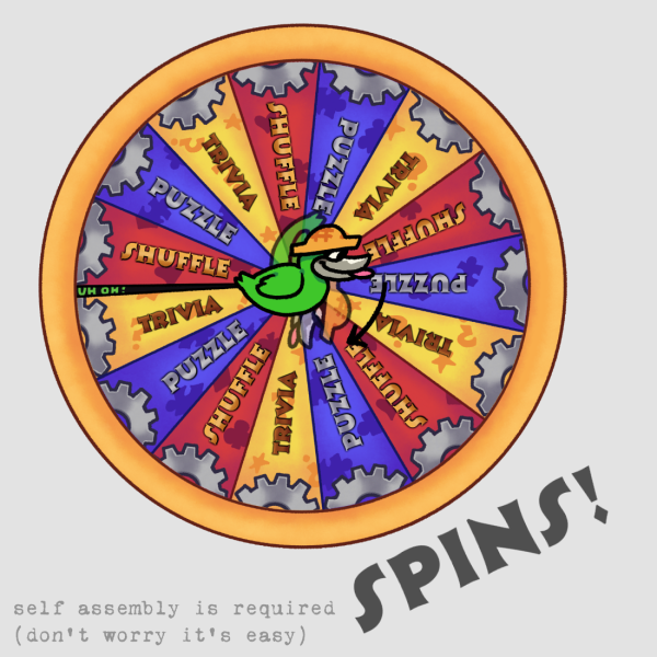 High Roller's Wheel - Spinning Wheel Keychain