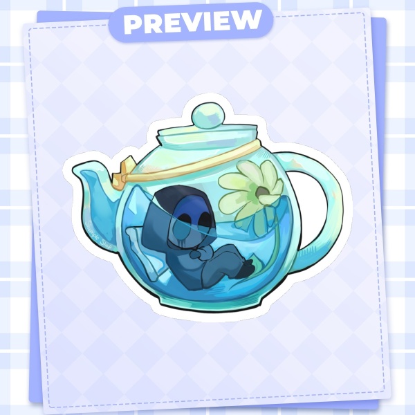 Eyeless Jack Tea (Die Cut Stickers)