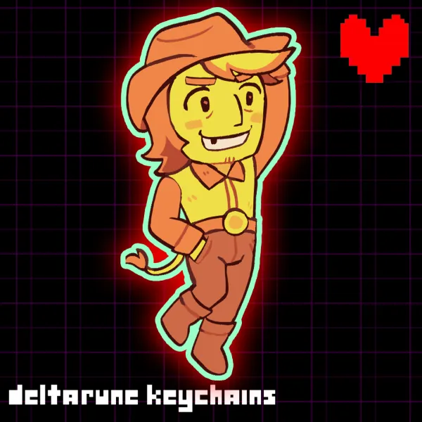 Yellow Acrylic Keychain