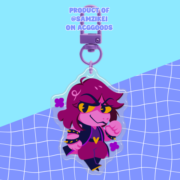 Susie Front Side Epoxy Keychain