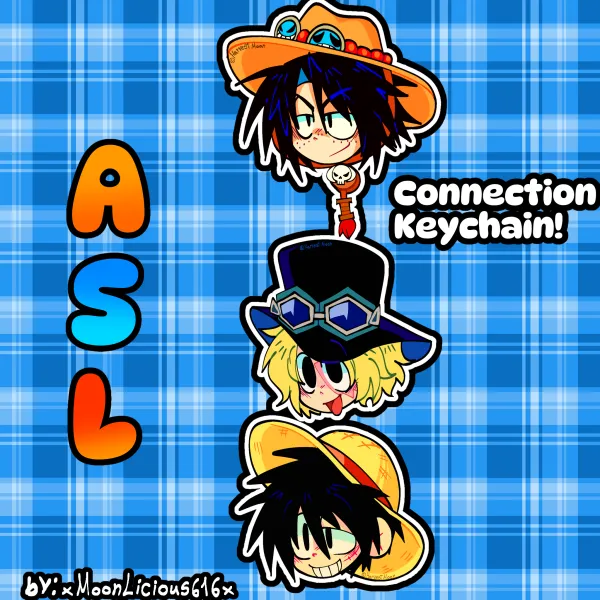 Asl boys | Connection Acrylic Keychains