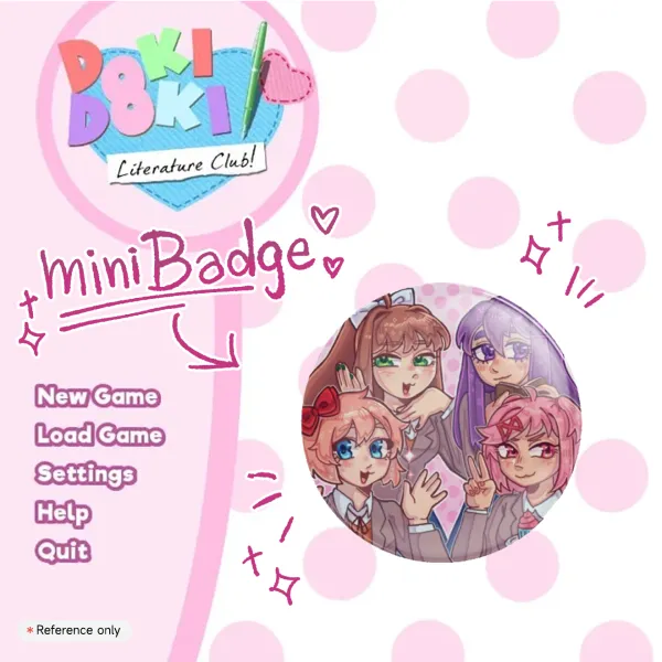 Doki Doki Literature Club - Badge/Pin 32mm