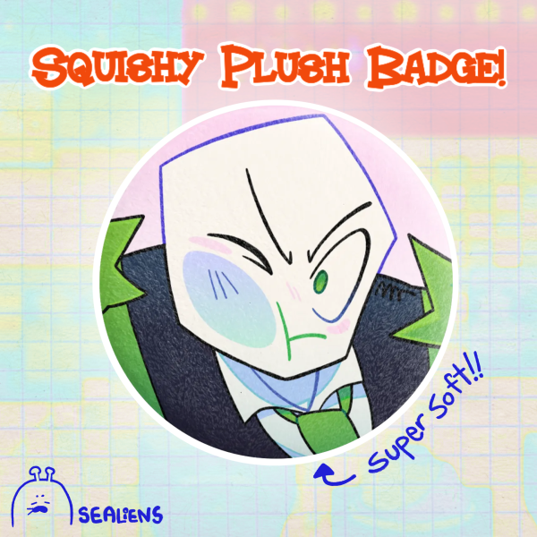 Squishy Battat Plush Badge