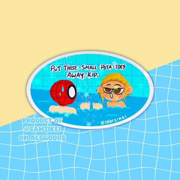 Spiderman Yelena Small Pota-toes Star Holo Sticker